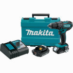MAKITA USA INC 18-Volt Cordless Hammer Drill/Driver Kit, 1/2-In., 2 Lithium-Ion Batteries TOOLS MAKITA USA INC