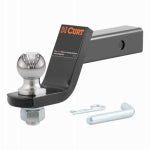 CURT Curt 45856 Ball Mount, 8-1/4 in L, 4 in Drop, 2 in Dia Hitch Ball, Powder-Coated AUTOMOTIVE CURT