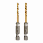 DEWALT DEWALT DD5108 Impact Drill Bit, 1/8 in Dia, 2-5/8 in OAL, Spiral Flute, 1/4 in Dia Shank, Hex Shank TOOLS DEWALT