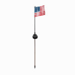 FUSION PRODUCTS LTD. Solar USA Flag LED Stick Light, 29.5 In. High