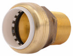 SHARKBITE SharkBite UIP140A Pipe Connector, 1 in, Push-Fit x MNPT, Brass, SCH 40, SCH 80, SCH 180 Schedule, 200 psi Pressure PLUMBING, HEATING & VENTILATION SHARKBITE