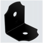 ASSA ABLOY AMERICAS RESIDENTIALI NC Hartley Collection Decorative Heavy Angle, Black, 3 x 3-1/4 x 3 In.
