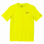 MILWAUKEE ELECTRIC TOOL CORP Workskin Performance Shirt, Lightweight, Moisture Wicking Poly, Hi Vis, 2XL