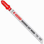 FREUD T-Shank Jigsaw Blade, Bi-Metal, Reverse Cuts, 10 Tooth, 4-In., 5-Pk.