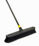 NEWELL BRANDS DISTRIBUTION LLC Bulldozer Push Broom, Soft Sweep, Polypropylene Fibers, Black Handle, 24-In. CLEANING & JANITORIAL SUPPLIES NEWELL BRANDS DISTRIBUTION LLC   