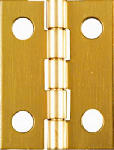 ASSA ABLOY AMERICAS RESIDENTIALI NC 4-Pk., 1 x 3/4 In. Narrow Hinges, Light-Duty, Brass