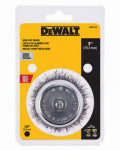 DEWALT DEWALT DW49718 Wire Cup Brush, 3 in Dia, 1/4 in Arbor/Shank, Crimped Bristle, Carbon Steel Bristle TOOLS DEWALT