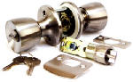 US HARDWARE US Hardware D-090B Series Entrance Lockset, Brushed Stainless Steel, Stainless Steel AUTOMOTIVE US HARDWARE