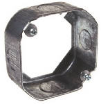 RACO Raco 130 Extension Ring, 9/16 in W, 2-Gang, 4-Knockout, Steel, Silver, Galvanized ELECTRICAL RACO