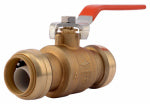 SHARKBITE SharkBite 22223-0000LFA Ball Valve, 1 x 1 in Connection, Slip, 200 psi Pressure, Manual Actuator, Brass Body PLUMBING, HEATING & VENTILATION SHARKBITE   