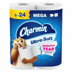 PROCTER & GAMBLE Ultra Soft Mega Roll Bath Tissue, 2-Ply, 6-Pk.