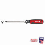 MILWAUKEE Milwaukee MT219 Screwdriver, #3 Drive, Square Drive, 11 in OAL, 6 in L Shank, Acetate Handle, Cushion-Grip Handle TOOLS MILWAUKEE