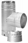 DURAVENT Pellet Pipe Vent Clean-Out Tee, 3 In.