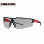 MILWAUKEE ELECTRIC TOOL CORP Safety Glasses, Gray Fog-Free Lenses