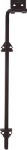 ASSA ABLOY AMERICAS RESIDENTIALI NC Adjustable Cane Bolt, Black, 1/2 x 18 In. HARDWARE & FARM SUPPLIES ASSA ABLOY AMERICAS RESIDENTIALI NC