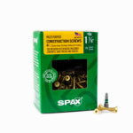 SPAX #8 x 1-1/4" Interior Flat Head Wood Screws Construction Torx T-Star Plus (240 EA) 1 LB
