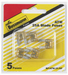 BUSSMANN Bussmann BP/ATM-25-RP Automotive Fuse, Blade Fuse, 32 V, 25 A, 1 kA Interrupt AUTOMOTIVE BUSSMANN