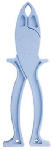 BUSSMANN Bussmann BP/FP-2 Fuse Puller, 5 in L, 13/32 to 13/16 in Fuse, Nylon, Blue ELECTRICAL BUSSMANN