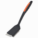 MR BAR-B-Q PRODUCTS Mr. BAR-B-Q 60305Y Grill Brush, Stainless Steel Bristle, TPR Handle, Soft-Grip Handle, 16-1/2 in L OUTDOOR LIVING & POWER EQUIPMENT MR BAR-B-Q PRODUCTS