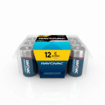 ENERGIZER BATTERY Rayovac 814-12PPK Battery, 1.5 V Battery, 7245 mAh, C Battery, Alkaline ELECTRICAL ENERGIZER BATTERY