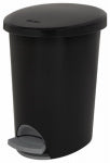 STERILITE Sterilite Ultra 10819002 Waste Basket, 2.6 gal Capacity, Plastic, Black, 13-3/8 in H HOUSEWARES STERILITE   