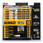 DEWALT DEWALT DWA2T40IR Screwdriver Bit Set, Steel, Includes: (6) 2 in PH2 Impact READY Bit TOOLS DEWALT
