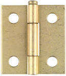 ASSA ABLOY AMERICAS RESIDENTIALI NC 2-Pk., 1-1/2 In. Narrow Hinges, Light-Duty, Dull Brass