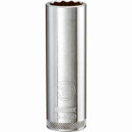 DEWALT DEWALT DWMT74549OSP Drive Hand Socket, 18 mm Socket, 1/2 in Drive, 12-Point, Steel, Polished Chrome Vanadium TOOLS DEWALT