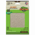 ALI INDUSTRIES Sanding Sheets, Aluminum Oxide, 60-Grit, 4.5 x 5.5-In., 25-Pk.