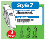BISSELL HOMECARE INTERNATIONAL Vacuum Cleaner Bags, Style 7, 3-Pk.