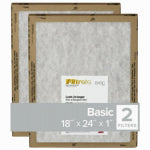 3M COMPANY 18x24 x 1 In. Flat Panel Air Filter, 2-Pk.