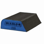 DIABLO Diablo ENDURA-BOND DFBCOMBMFN01G Dual Edge Sanding Block, 4 in L, 2-1/2 in W, 220 Grit, Ultra Fine PAINT DIABLO