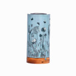 FUSION PRODUCTS LTD. Solar Cylinder Light, Metal & Wood, Assorted Garden Themes, 9 In. High ELECTRICAL FUSION PRODUCTS LTD.