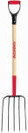 RAZOR-BACK Razor-Back 2827200 Compost Fork, 9 in W Tine, 12-1/2 in L Tines, Oval Tine, 5-Tine, Steel Tine, Hardwood Handle LAWN & GARDEN RAZOR-BACK