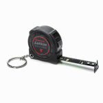 LUFKIN Crescent Lufkin Shockforce Nite Eye Series L1108B Keychain Tape Measure, 8 ft L Blade, 1/2 in W Blade, Nylon Blade TOOLS LUFKIN