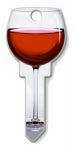 LUCKY LINE Lucky Line Key Shapes Series B108S Key Blank, Red Wine, Brass, Enamel-Coated, For: Schlage Locks HARDWARE & FARM SUPPLIES LUCKY LINE