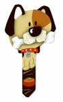 LUCKY LINE Lucky Line Key Shapes Series B114K Key Blank, Dog, Brass, Enamel-Coated, For: Kwikset Locks HARDWARE & FARM SUPPLIES LUCKY LINE