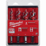 MILWAUKEE ELECTRIC TOOL CORP 4-Pc. Spur Auger Drill Bit Set TOOLS MILWAUKEE ELECTRIC TOOL CORP