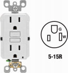 LEVITON MFG CO 15A WH SLFTS GFCIOUTLET