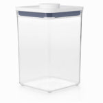 OXO INTERNATIONAL Good Grips POP 11233500 Food Container, 4.4 qt Capacity, Plastic, Clear, 6-1/2 in L, 6-1/2 in W, 9-1/2 in H HOUSEWARES OXO INTERNATIONAL   