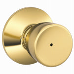 SCHLAGE LOCK CO Bell Privacy Lockset, Bright Brass