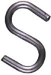 ASSA ABLOY AMERICAS RESIDENTIALI NC Open S Hook, Zinc-Plated Steel, Heavy-Duty, 1 In.