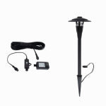 FUSION PRODUCTS LTD. 6-Pc. Pathway Light Kit, Black Metal