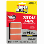 PACER TECHNOLOGY Super Glue Total Tape, The Construction Adhesive Tape, 1.8" x 0.68" Strips, 10-Pk.