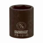 DEWALT DEWALT DWMT75121OSP Impact Socket, 7/8 in Socket, 1/2 in Drive, 6-Point, CR-440 Steel, Black Oxide TOOLS DEWALT