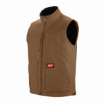 MILWAUKEE ELECTRIC TOOL CORP Gridiron Sherpa Lined Vest, Brown, M CLOTHING, FOOTWEAR & SAFETY GEAR MILWAUKEE ELECTRIC TOOL CORP