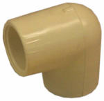 NIBCO Nibco T00100D Pipe Elbow, 1/2 in, Slip-Joint, 90 deg Angle, CPVC, SCH 40 Schedule, 140 psi Pressure PLUMBING, HEATING & VENTILATION NIBCO