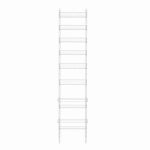 PANACEA PRODUCTS CORP 10-Shelf Over-The-Door Organizer, White Steel, 76 x 17.5 x 4.5 In.