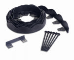 WESTLAKE DIMEX LLC Scalloped No-Dig Landscape Edging, Black, 2.5 In. x 20 Ft.