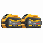 DEWALT DEWALT DCB609-2 Rechargeable Battery Pack, 20/60 V Battery, 9 Ah, 2/PK TOOLS DEWALT